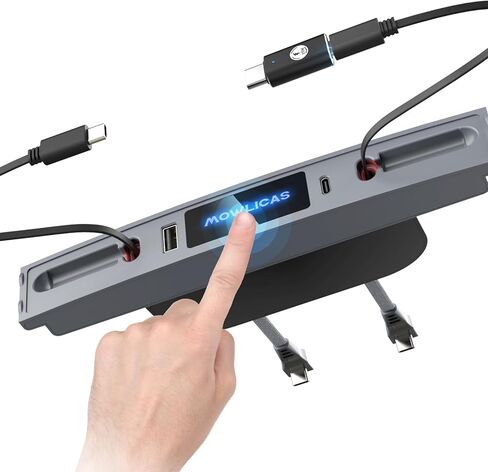 تصميم مطور لمحور USB Tesla (رمادي فضي)، شاحن سيارة قابل للسحب بمفتاح لمس، ضروري من طراز Tesla Y/3 2024/2023/2022/2021، ولكن ليس للطراز 3 Highland، هدايا in Kuwait