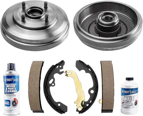 Detroit Axle - Rear Brake Kit for Chevrolet Cobalt Pontiac G4 G5 Pursuit Saturn Ion Brake Drums Brakes Shoes Replacement in Saudi Arabia
