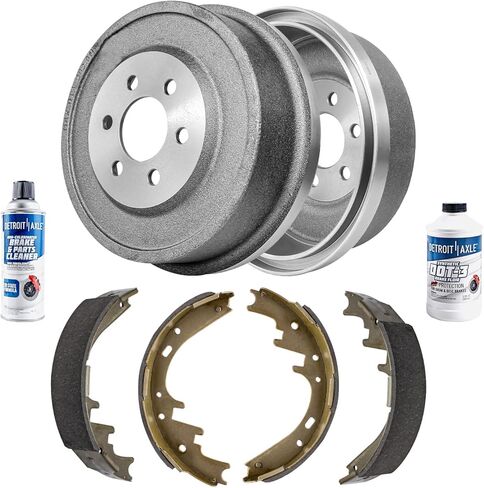 Detroit Axle - Rear Brake Kit for Chevrolet Cobalt Pontiac G4 G5 Pursuit Saturn Ion Brake Drums Brakes Shoes Replacement in Saudi Arabia