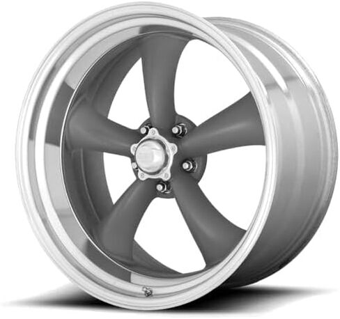 American Racing Vintage VN215 CLASSIC TORQ THRUST II 15X8 5X4.75 3.79 -18mm MAG GRAY MACHINED LIP - VN2155861 in Saudi Arabia