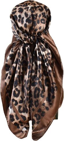 وشاح الرأس أوشحة الرقبة الشعر للنساء محفظة حقيبة الأوشحة لحقيبة اليد حريري الساتان ساحة الحجاب عصابات الشعر الموضة in Kuwait