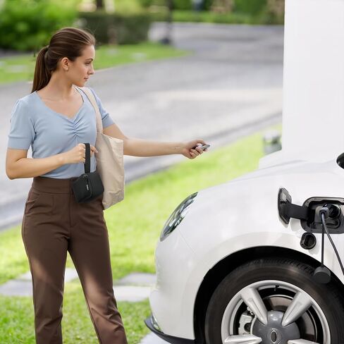 حقيبة تخزين محول Homakover متوافقة مع محول الشحن Tesla J1772، حقيبة واقية للسفر محمولة بمقبض، المحول غير متضمن، أسود in Saudi Arabia