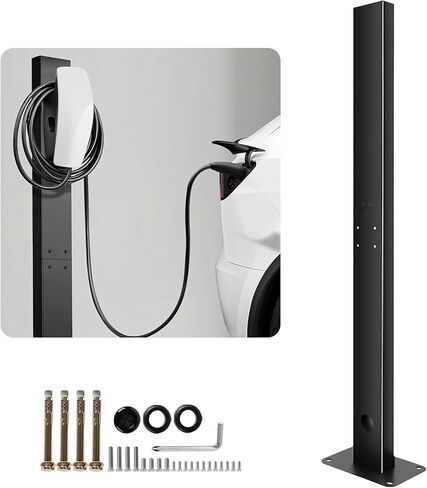 2026 تسلا شاحن الركيزة في الهواء الطلق صندوق الحائط شاحن الركيزة لشاحن EV محطة شحن تسلا حامل شاحن EV الركيزة EV الركيزة للجنرال 3 تسلا موصل المحمول J1772 in Kuwait