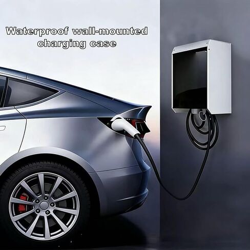 غطاء شاحن EV مقاوم للطقس، حاوية شاحن EV خارجي، صندوق شاحن EV مثبت على الحائط، غطاء مطر لشاحن EV متوافق مع الحماية الداخلية والخارجية in Kuwait