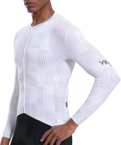 YKYWBIKE Cycling Jersey Men Long Sleeves Bike Jersey with Pockets Breathable MTB Biker Shirts Biking Shirts for Men Cycling in Saudi Arabia