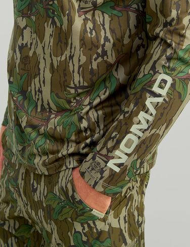 قميص Nomad الرجالي Mirage بأكمام طويلة، قميص صيد عالي الأداء، Mossy Oak Greenleaf، مقاس XX-Large in Saudi Arabia