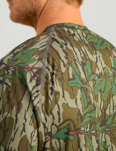 قميص Nomad الرجالي Mirage بأكمام طويلة، قميص صيد عالي الأداء، Mossy Oak Greenleaf، مقاس XX-Large in Saudi Arabia