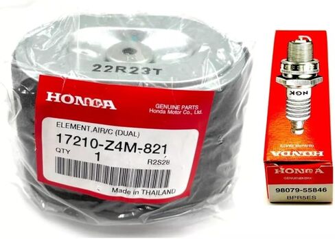 Genuine 17210-Z4M-821 Air Filter Element AFZE18 for Honda GX160 GX200 with Spark Plug 98079-55846 BPR5ES in Kuwait