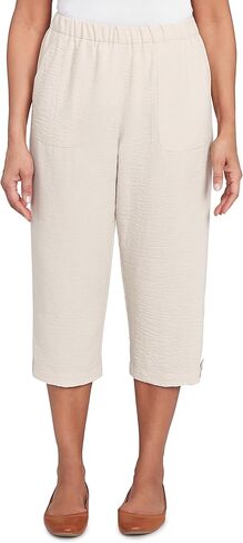 Alfred Dunner Button Tab Patch Pocket Capri in Saudi Arabia
