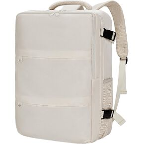 Carry On Backpack for Women & Men – Airline Approved Underseat Size, 15.6" Laptop Compartment, TSA-Friendly 180° Opening, Anti-Theft Business Travel Backpack with Trolley Sleeve (Black, Medium) in Saudi Arabia