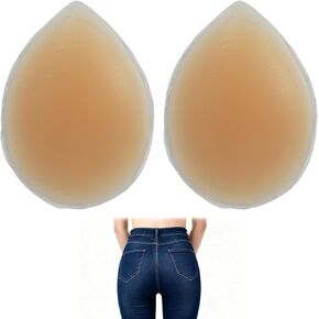 زوج واحد من وسادات الورك السيليكون اللاصقة للنساء، وسادات غمس الورك قابلة لإعادة الاستخدام، وسادة المؤخرة للنساء، معزز الأرداف اللزجة، مناسبة لتعزيز شكل الورك، ملابس تحت الجسم للحصول على مظهر أكثر سلاسة in Kuwait