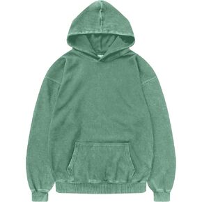 هوديي كبير الحجم للجنسين بغطاء للرأس - S-5XL بلوفر عتيق خفيف الوزن، ملابس الشارع للنساء والرجال in Kuwait