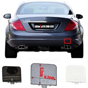 Rear Tow Cover for 06-14 Mercedes-Benz W216 C216 Coupe AMG Line Fit MB CL 500 550 600 63amg CL65amg 2006 2007 2008 2009 2010 2011 2012 2013 2014 4Matic Bumper Hook Towing Eye Cap in Kuwait