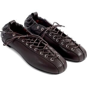 STALOV الباليه الشقق للنساء الجلود الدانتيل يصل جولة تو ماري جين أحذية موضة الراحة فستان العمل عادية الانزلاق على حذاء مسطح in Kuwait