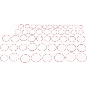 49Pcs 0.9mm Height Watch Back Gasket, 16 to 40mm Diameter Waterproof Rubber Seal Washers, Watch Gaskets Kit Replacement for Watch Repairs in Saudi Arabia
