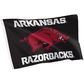 لافتات علم جامعة صبار الصحراء في أركنساس Razorbacks U of A Hogs أعلام 100% بوليستر للاستخدام الداخلي والخارجي 3×5 (النمط S) in Saudi Arabia