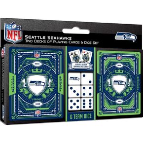MasterPieces Game Day - NFL Pittsburgh Steelers 2-Pack Playing Cards & Dice Pack - Officially Licensed Set for Adults and Family in Saudi Arabia