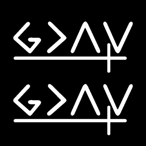 قطعتان من ملصق الفينيل God is Greater Than The Highs and Lows، 5.91 بوصة × 2.56 بوصة، ذاتية اللصق، ملصق سيارة مقاوم للماء، ينطبق على المصدات والنوافذ والدراجات النارية، ذاتية اللصق #2BZ431 (أبيض) in Kuwait
