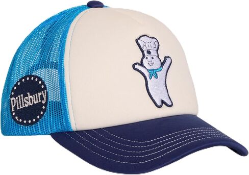 Odd Sox – قبعة Pillsbury Trucker – قبعة شبكية كلاسيكية Snapback – شعار Doughboy مرخص رسميًا – مقاس قابل للتعديل – قبعة هدية ممتعة للخبز للرجال والنساء in Saudi Arabia