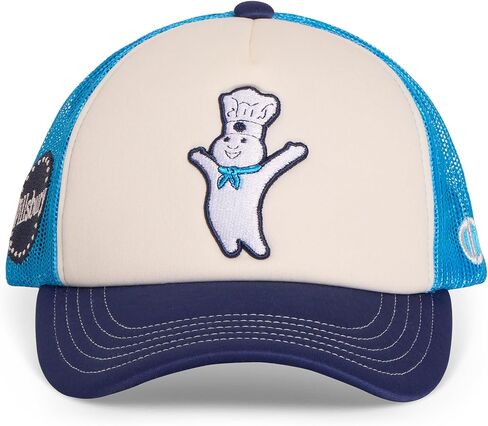 Odd Sox – قبعة Pillsbury Trucker – قبعة شبكية كلاسيكية Snapback – شعار Doughboy مرخص رسميًا – مقاس قابل للتعديل – قبعة هدية ممتعة للخبز للرجال والنساء in Saudi Arabia