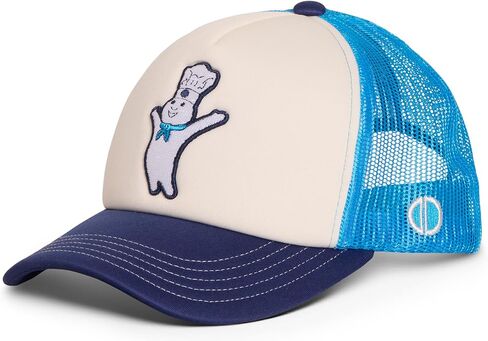 Odd Sox – قبعة Pillsbury Trucker – قبعة شبكية كلاسيكية Snapback – شعار Doughboy مرخص رسميًا – مقاس قابل للتعديل – قبعة هدية ممتعة للخبز للرجال والنساء in Saudi Arabia