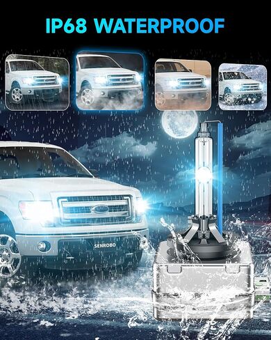 مناسب لمصباح Ford 2013-2014 F150 2013-2019 Escape Titanium Edge Flex D3S HID، جهاز عرض شاحنة OEM F-150 35W D3S استبدال مصابيح زينون الأمامية، 8000K D3SC1 ثنائي زينون، حزمة من 2 in Saudi Arabia