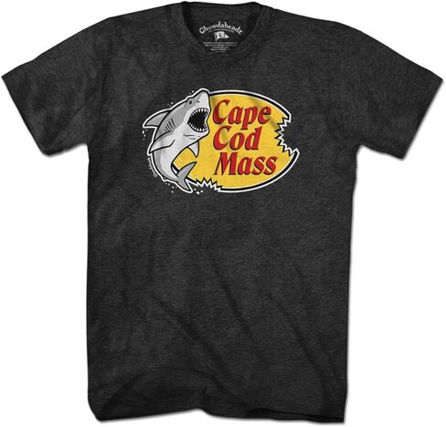 Chowdaheadz Cape Cod Mass Shark Logo T-Shirt - Unisex Vintage Tee Soft Cotton Blend in Saudi Arabia