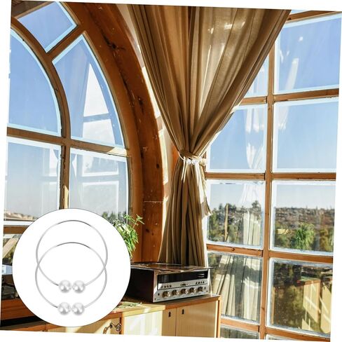 Cabilock 2pcs Adjustable Design Curtain Buckles Simple Style Tiebacks for Drapes Sturdy Material for Christmas Housewarming in Saudi Arabia