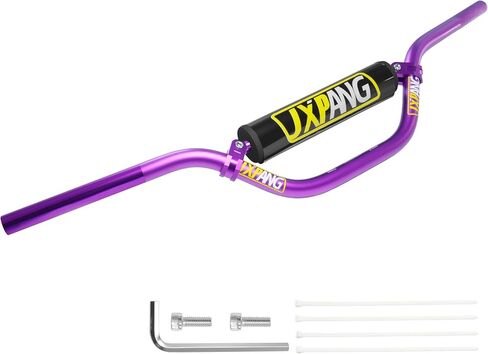 7/8" 22mm Dirt Bike Handlebars, High/Mid/Low Rise, CNC 6061-T6 Aluminum w/Foam Pad, Universal for Pit Dirt Bike ATV Quad Motocross Mini Bike CRF YZF KXF KLX (Black, High Rise Handlebar) in Saudi Arabia