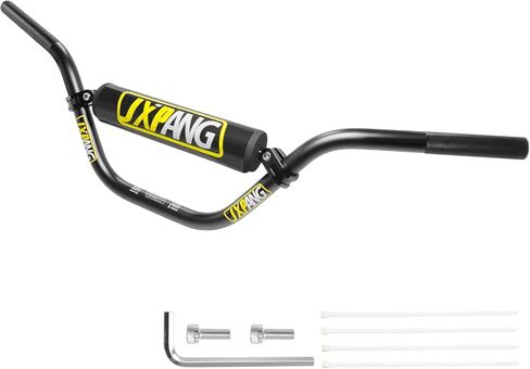 7/8" 22mm Dirt Bike Handlebars, High/Mid/Low Rise, CNC 6061-T6 Aluminum w/Foam Pad, Universal for Pit Dirt Bike ATV Quad Motocross Mini Bike CRF YZF KXF KLX (Black, High Rise Handlebar) in Saudi Arabia