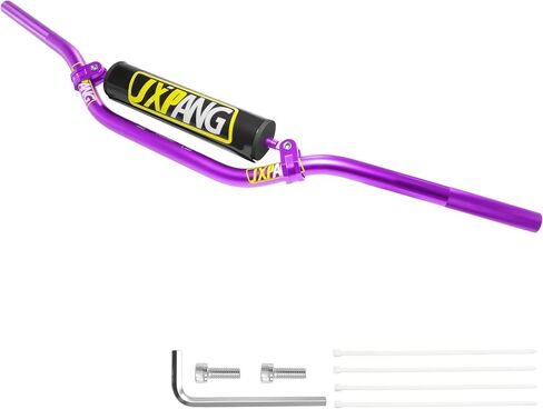 7/8" 22mm Dirt Bike Handlebars, High/Mid/Low Rise, CNC 6061-T6 Aluminum w/Foam Pad, Universal for Pit Dirt Bike ATV Quad Motocross Mini Bike CRF YZF KXF KLX (Black, High Rise Handlebar) in Saudi Arabia