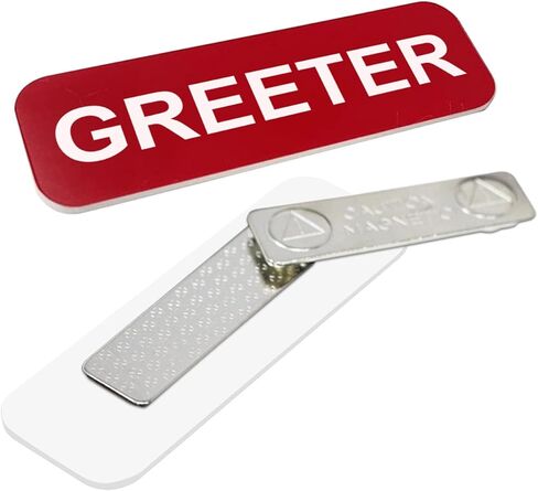 Greeter 1 x 3" Name Tag, Black (3 Pack) in Kuwait