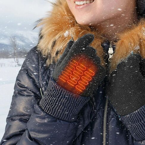 2PCS USB Heated Gloves Hand Warmers Electric Hand Warmer Warming Gloves with USB Cable in Saudi Arabia