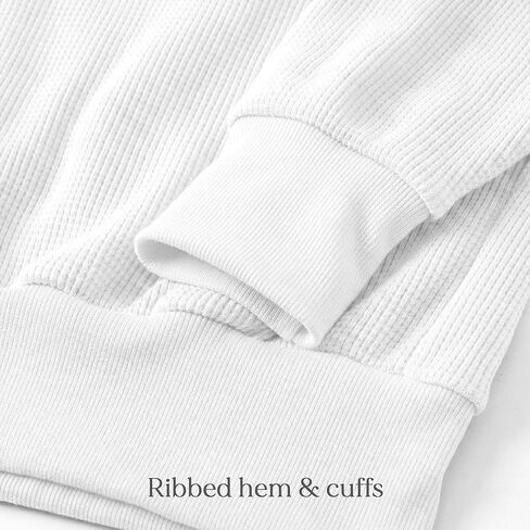 Ohoo Mens Slim Fit Waffle Knit Cotton 100% Zip Up Hoodies Lightweight Casual Long Sleeve with Kanga Pocket in Saudi Arabia