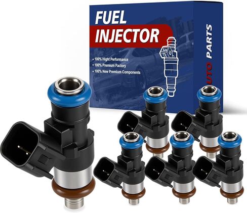 Fuel Injectors 0280158091 3.5L 3.7L 4Holes Fits for:2008 2009 2010 2011 2012 Ford Taurus 2007-2010 Edge Fusion Flex for:2008-2015 Mazda CX9, for:2007-2012 Lincoln MKZ MKX 6PCS V6 in Kuwait