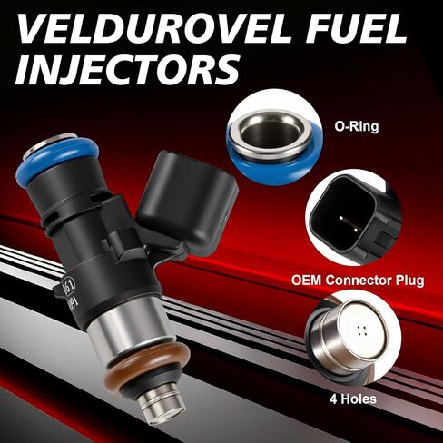 Fuel Injectors 0280158091 3.5L 3.7L 4Holes Fits for:2008 2009 2010 2011 2012 Ford Taurus 2007-2010 Edge Fusion Flex for:2008-2015 Mazda CX9, for:2007-2012 Lincoln MKZ MKX 6PCS V6 in Kuwait