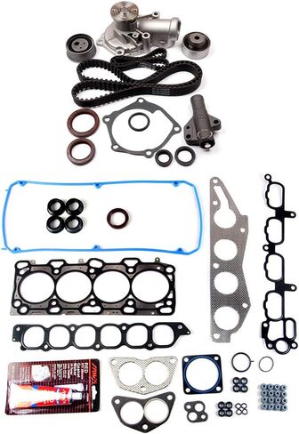 Timing Belt Kit w/Water Pump Fit for Mitsubishi for Outlander 2.4L 2004-2006 for Mitsubishi for Eclipse 2.4L 2006-2009 Replace Timing Belt OEM - TCKWP332 in Saudi Arabia