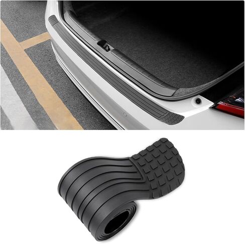 Car Rear Bumper Protector for Toyota bZ4X / bZ 2022 2023 2024 2025 2026, Anti-Scratch Auto Trunk Door Entry Protection Strip, Bumper Protection Strip for Most Cars, SUVs,A 90cm×8cm in Saudi Arabia