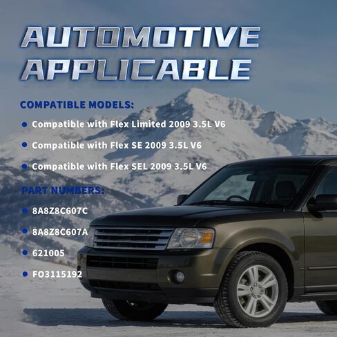 مجموعة مروحة تبريد رادياتير المحرك متوافقة مع Flex Limited SE SEL 2009 3.5L V6 استبدل 8A8Z8C607C 8A8Z8C607A 621005 FO3115192 مروحة مشعاع مزدوجة in Kuwait