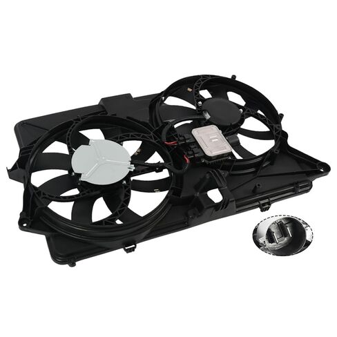 مجموعة مروحة تبريد رادياتير المحرك متوافقة مع Flex Limited SE SEL 2009 3.5L V6 استبدل 8A8Z8C607C 8A8Z8C607A 621005 FO3115192 مروحة مشعاع مزدوجة in Kuwait