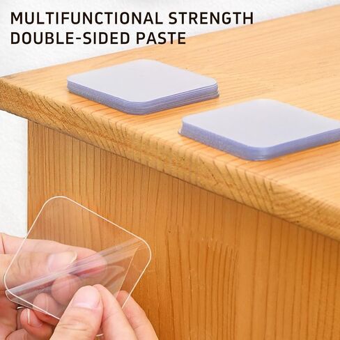50PCS Double Sided Adhesive Pads for Mounting,Heavy Duty Double Sided Tape,Clear Adhesive Double Sided Mounting Tapes,AdhesiveTape,Removable Sticky Pads for Papers Door Metals Glass Wood Mounting in Saudi Arabia