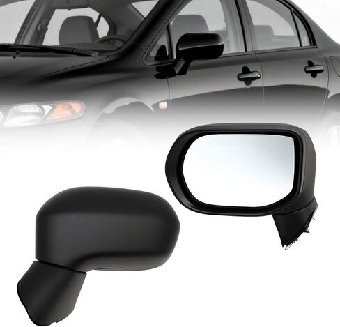 Left Driver Side Mirror Assembly Compatible with 2012-2015 Civic Manual Folding & Power Side Door Mirror HO1320261 76252TR0A01 Black (3Pins) in Saudi Arabia