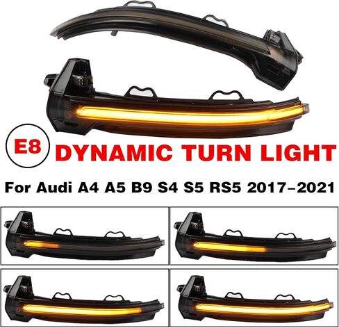 ديناميكية مصباح إشارة الانعطاف LED ضوء وماض الوامض لأودي/A4 A5 B9 S4 S5 RS5 2017 2018 2019 2020 2021 in Saudi Arabia