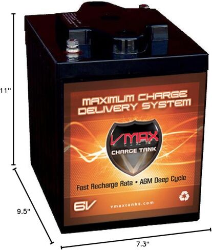 VMAX6-225 GC2 AGM Deep Cycle Battery Replacement for Club Car Transporter 4-Electric 6V 225Ah Golf Cart Battery in Saudi Arabia