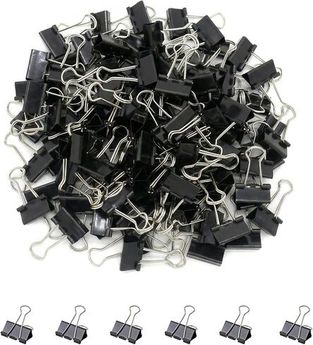 260Pcs Mini Binder Clips Assorted Colored, 0.59 in/15mm Small Binder Paper Clips Office Clips Office Supplies Desk, Micro Size Cute Binder Clips, Small Paper Clamps for Home School Business (Colored) in Saudi Arabia