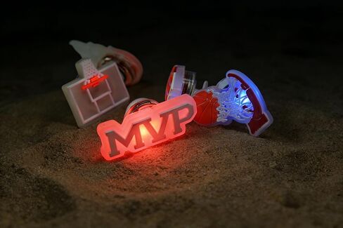 5 قطع من سحر الأحذية المضيئة لموضوع كرة السلة، سحر حذاء LED ثلاثي الألوان يعمل بالاهتزاز للأحذية القبقاب، ملحقات أحذية مقاومة للماء من البولي فينيل كلوريد الممتاز هدايا لمحبي كرة السلة للأطفال والمراهقين والبالغين in Kuwait