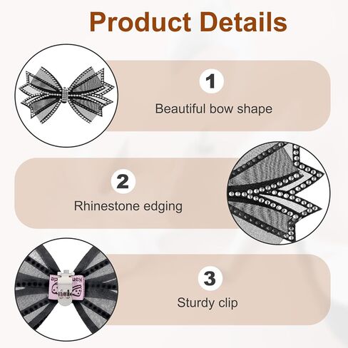 2 Pcs Shoe Clips, Elegant Rhinestone Bow Shoe Jewelry, Detachable Mesh Rhinestone Bow High Heel Shoes Clips for Women Girls Wedding Party Shoes Buckle Bag Clothing Hair Accessories in Saudi Arabia