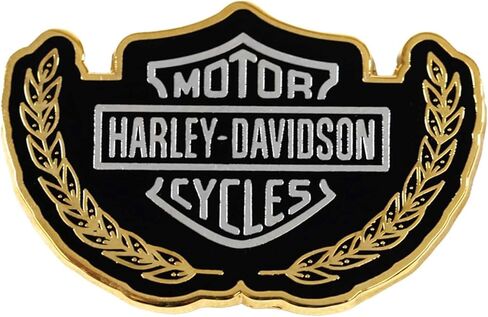Harley-Davidson 1.5 inch. Roman Bar & Shield Logo Metal Pin, Gold Finish in Saudi Arabia