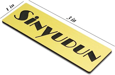 Custom Engraved Name Tag Badges for Business, Personalized Identification with Pin, Magnetic, Adhesive, or Blank Backing, 1"x3", Silver/Black Text in Saudi Arabia