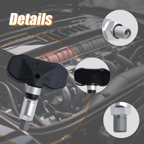مستشعر مراقبة ضغط الإطارات TPMS المبرمج مسبقًا 25774006 مناسب لكاديلاك CTS SRX، مناسب لسيارة شيفروليه SSR Trailblazer، مناسب لسيارة Buick Rainier، مناسب لـ GMC، مناسب لـ Isuzu - 315 ميجا هرتز (4) in Saudi Arabia